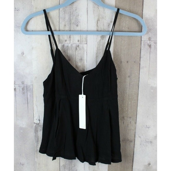 New Line and Dot Revolve Gold Back Zipper Blouse Tank Size Small - Picture 1 of 8